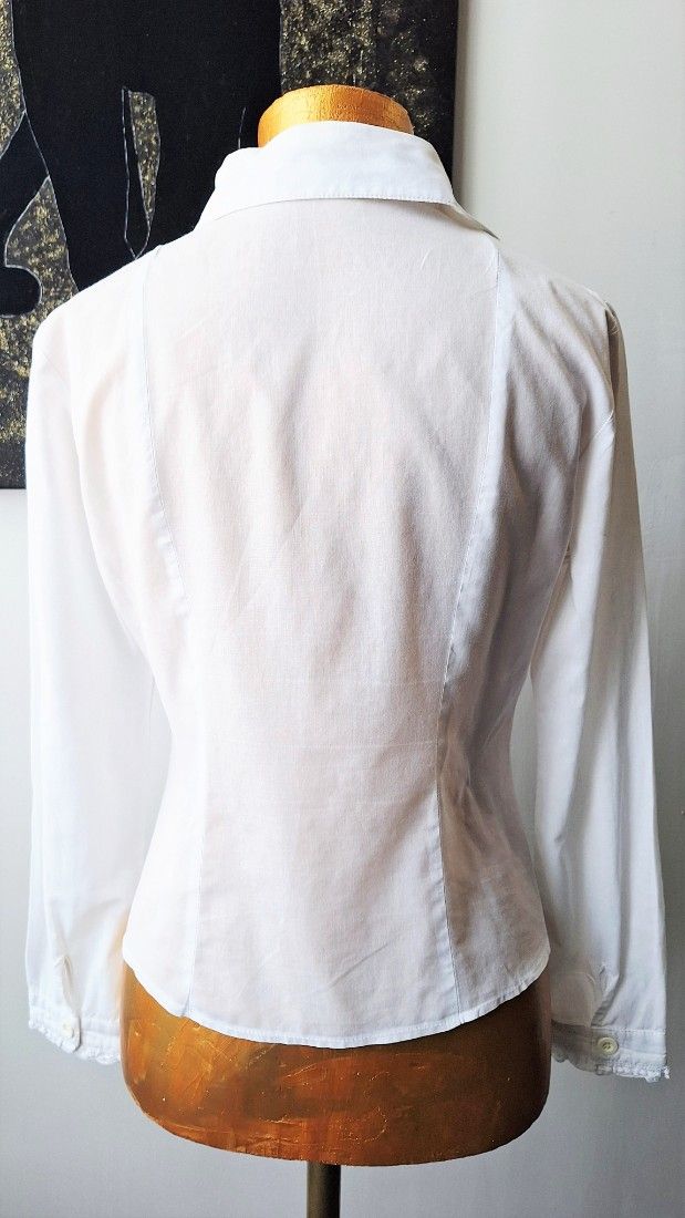 Camasa alba cu volane