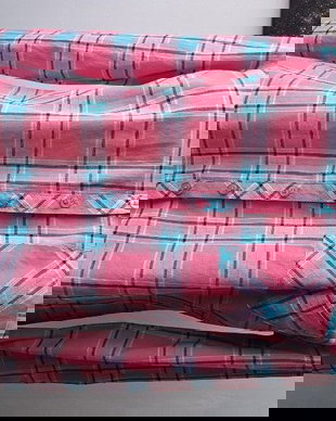 Camasa carouri roz cu turcoaz