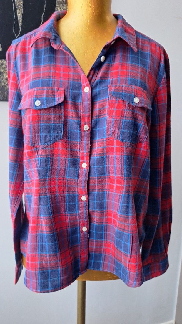 Camasa carouri rosu cu albastru