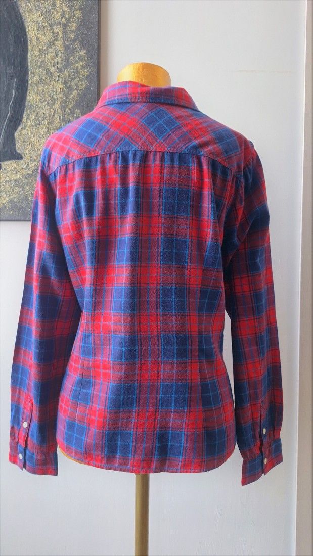 Camasa carouri rosu cu albastru