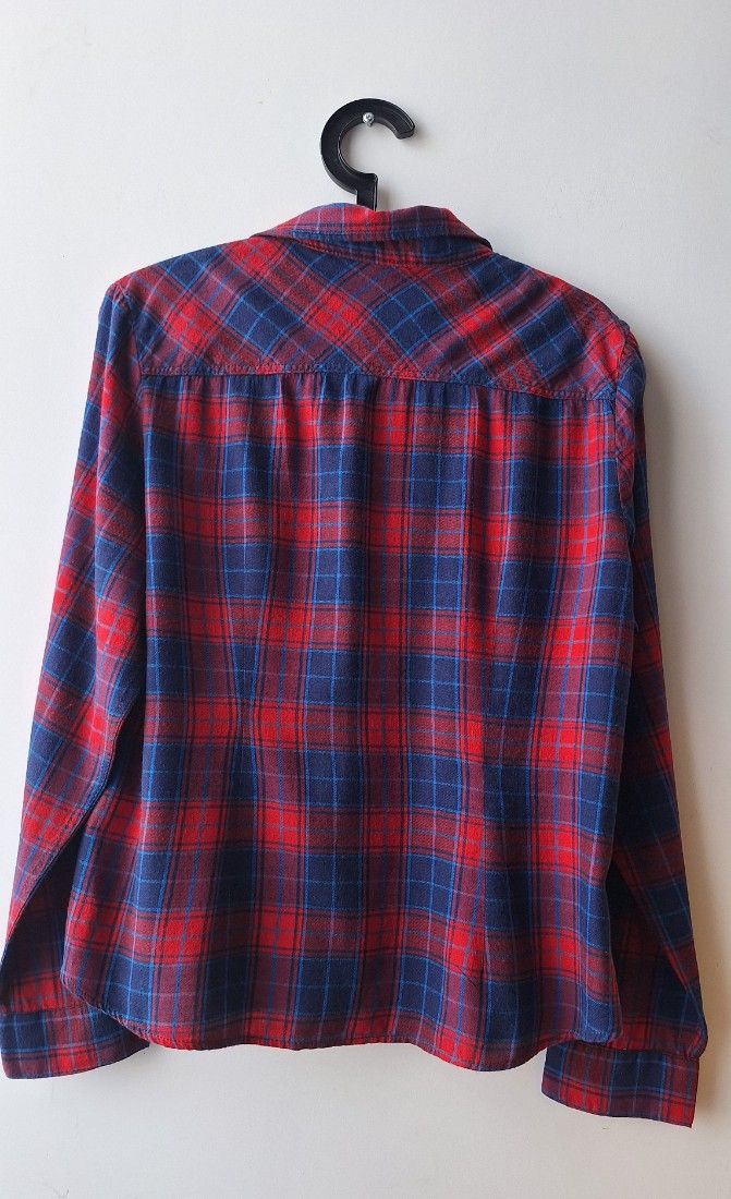 Camasa carouri rosu cu albastru