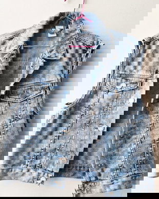 Vesta de blugi pentru fete