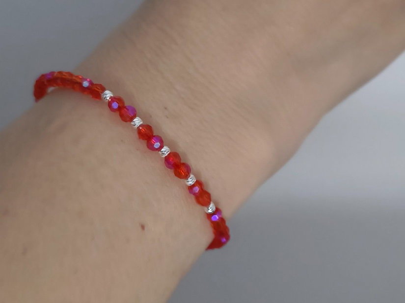 Brățară cu biluțe de argint