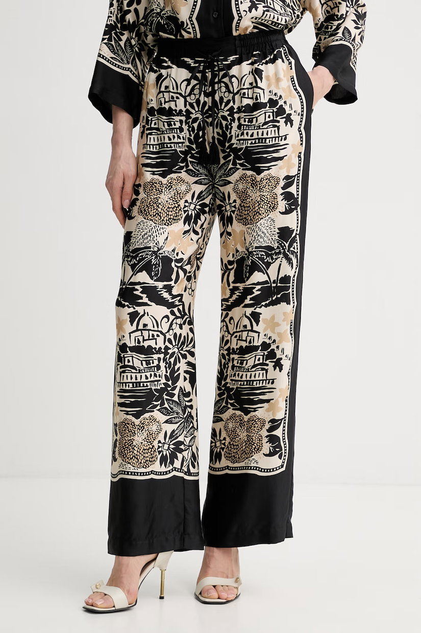 ERMANNO Firenze pantaloni pentru femei din vâscoză