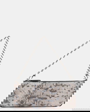 Pinko geantă plic pentru femei, cu imitație de piele întoarsă