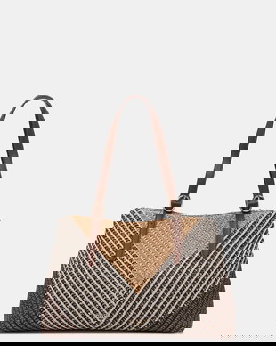 Twinset geantă tote pentru femei împletită