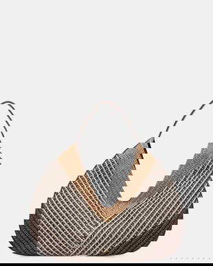 Twinset tote bag pentru femei împletită