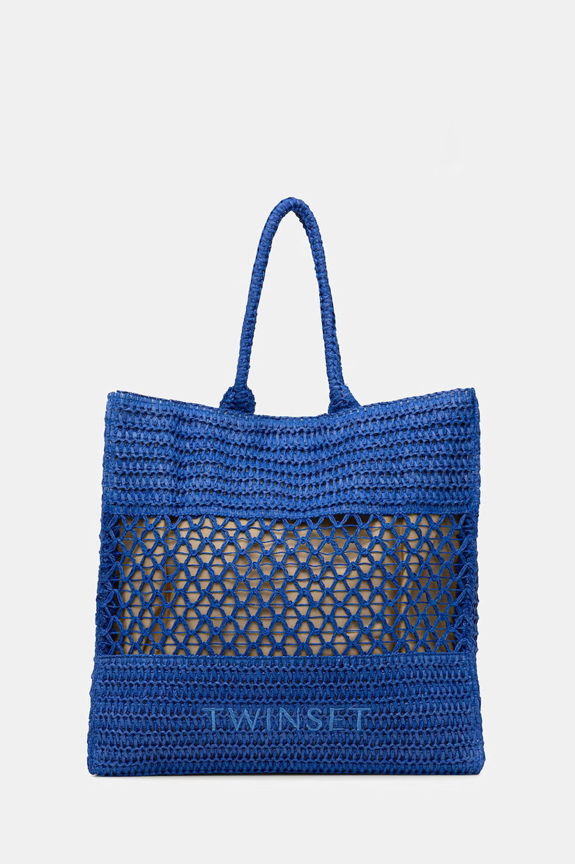 Twinset geantă de plajă pentru femei împletită