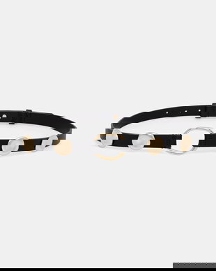 Twinset curea pentru femei, cu imitație de piele