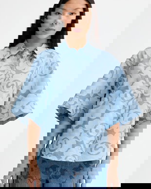 Marimekko cămașă pentru femei, din bumbac