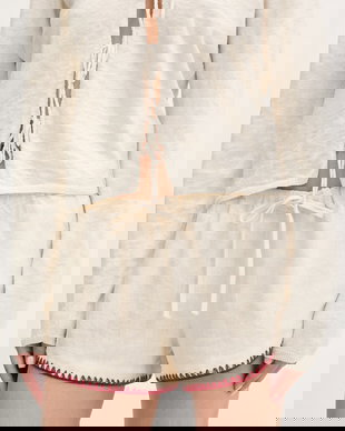 OAS pantaloni scurți pentru femei, din in