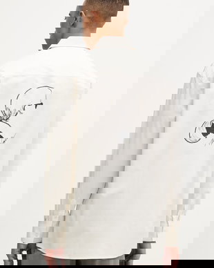 Karl Lagerfeld cămașă pentru bărbați, cu bumbac CASUAL