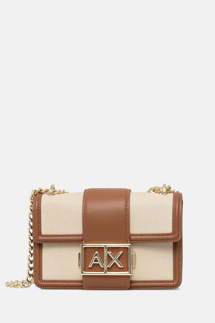 Armani Exchange geantă crossbody pentru femei, cu imitație de piele