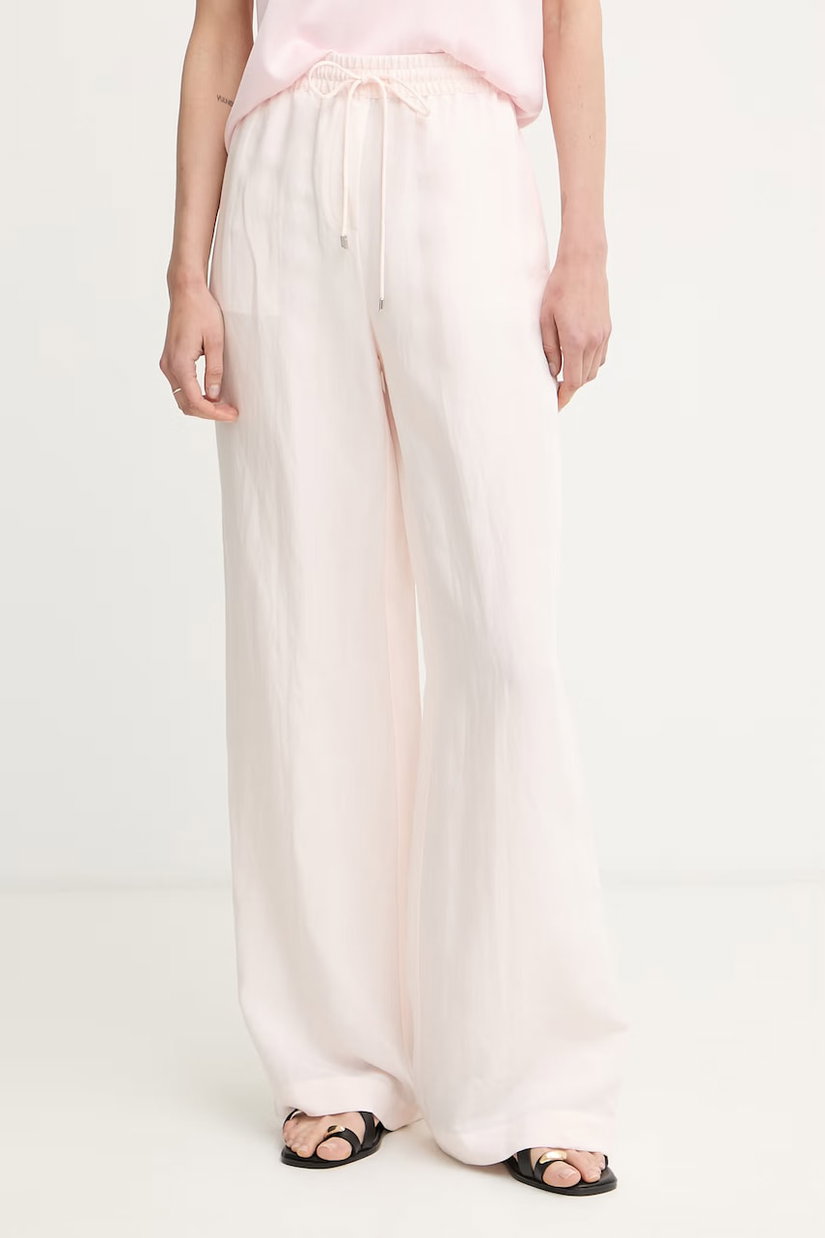 BOSS pantaloni pentru femei, cu amestec de in Tavati2_TI