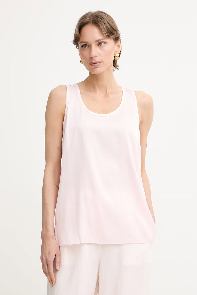 BOSS bluză cu bretele pentru femei, cu mătase Bettyna