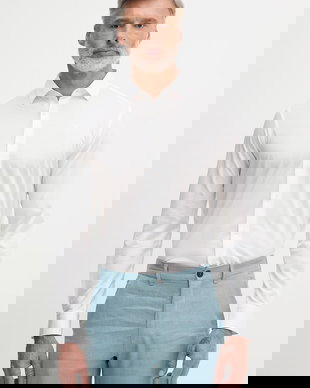 Trussardi cămașă pentru bărbați, cu bumbac