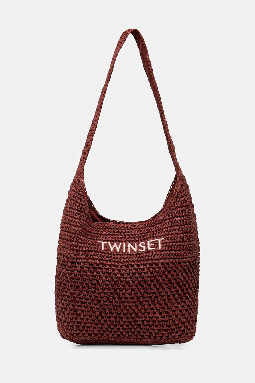 Twinset geantă de plajă pentru femei împletită