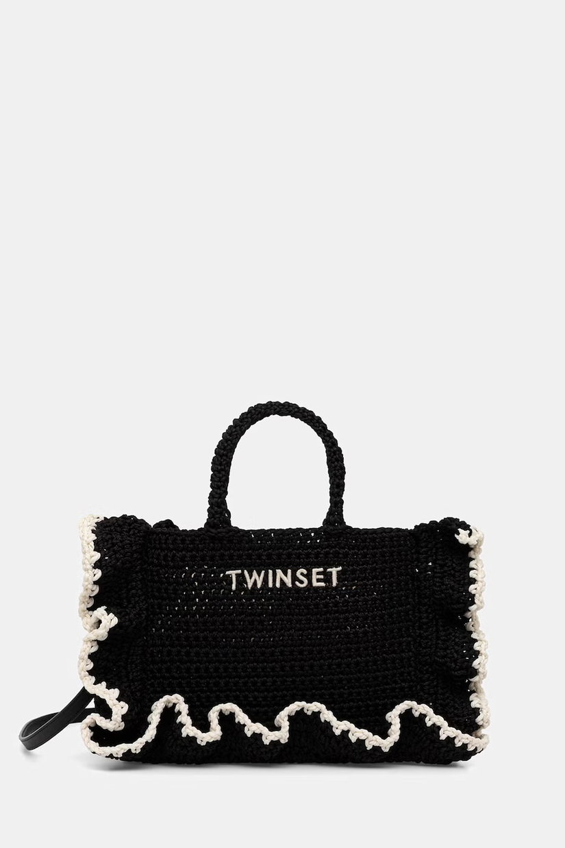 Twinset geantă crossbody pentru femei împletită