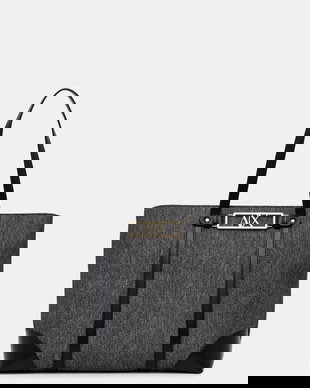 Armani Exchange geantă shopper pentru femei, cu imitație de piele