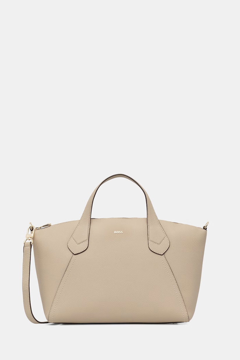 BOSS tote bag pentru femei, cu imitație de piele Lenah Zip Tote M