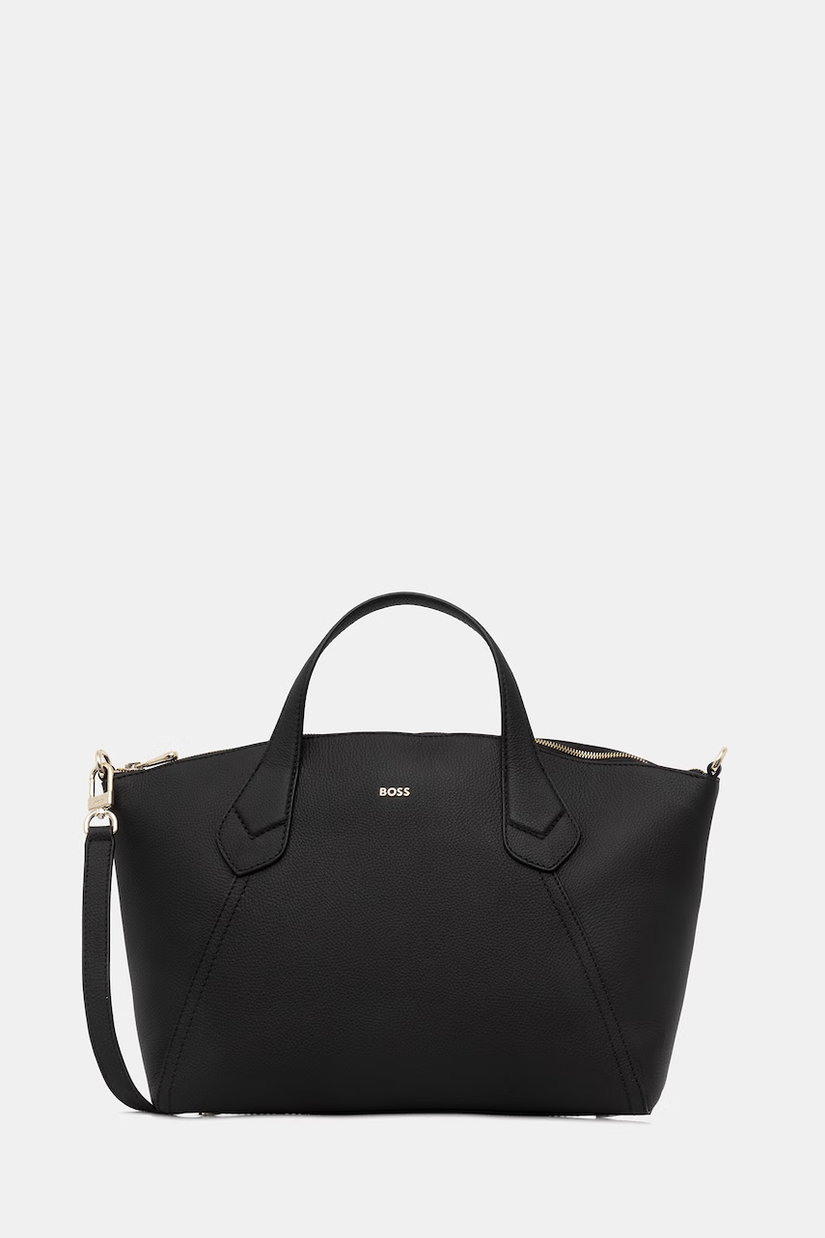 BOSS tote bag pentru femei, cu imitație de piele Lenah Zip Tote M