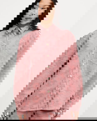 Marimekko cămașă pentru femei, din denim