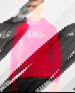 Tommy Hilfiger hanorac cu glugă pentru bărbați, cu bumbac