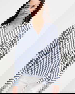 Tommy Hilfiger bluză petrecută pentru femei, din bumbac