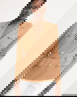 Elisabetta Franchi sacou pentru femei, cu vâscoză