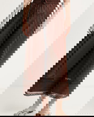 Twinset pantaloni pentru femei, cu bumbac