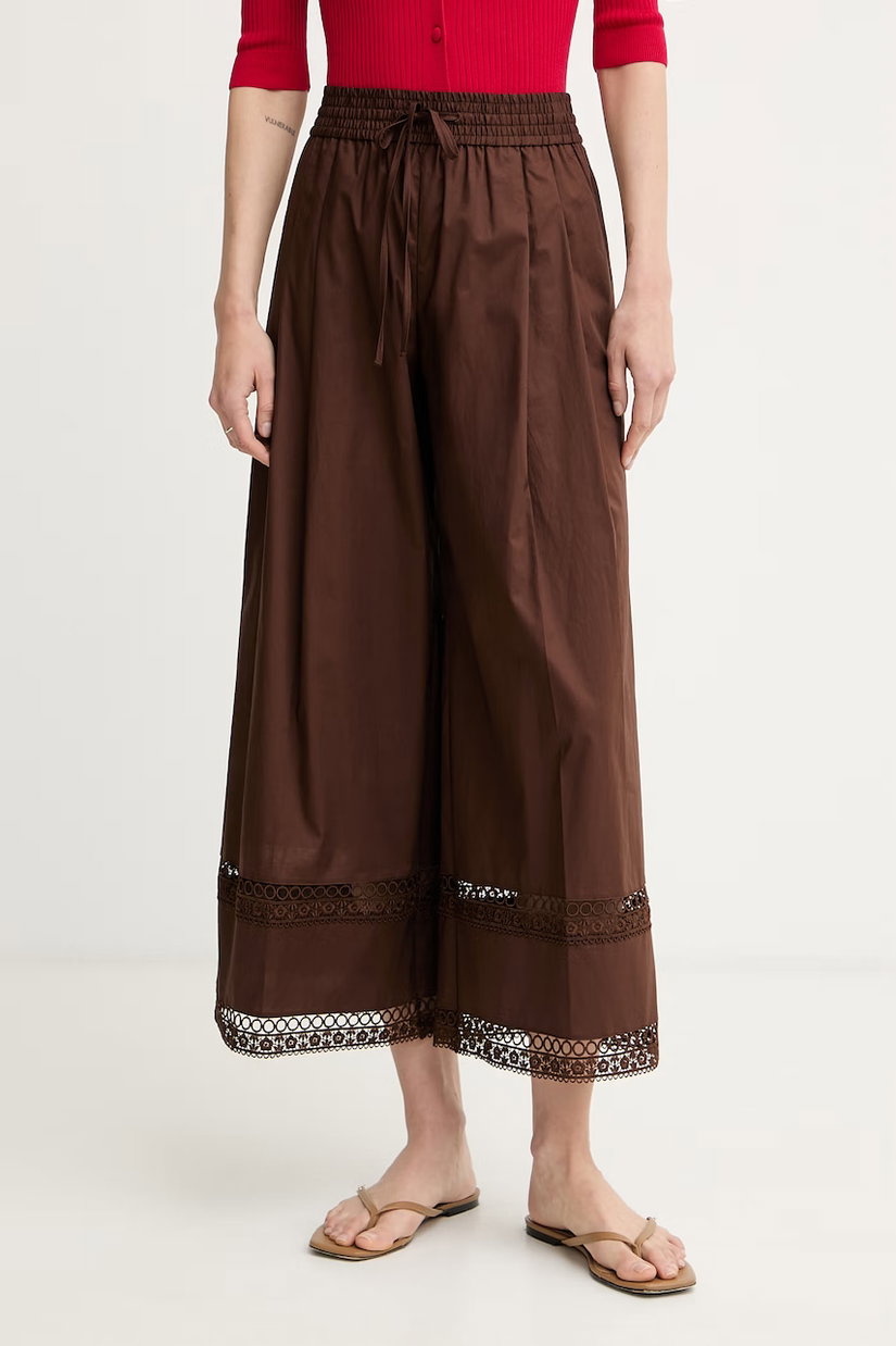 Twinset pantaloni pentru femei, cu bumbac