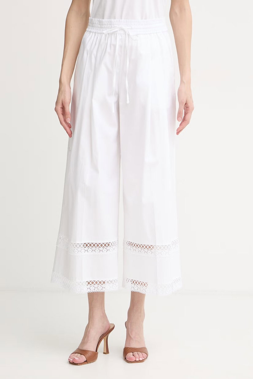 Twinset pantaloni pentru femei, cu bumbac