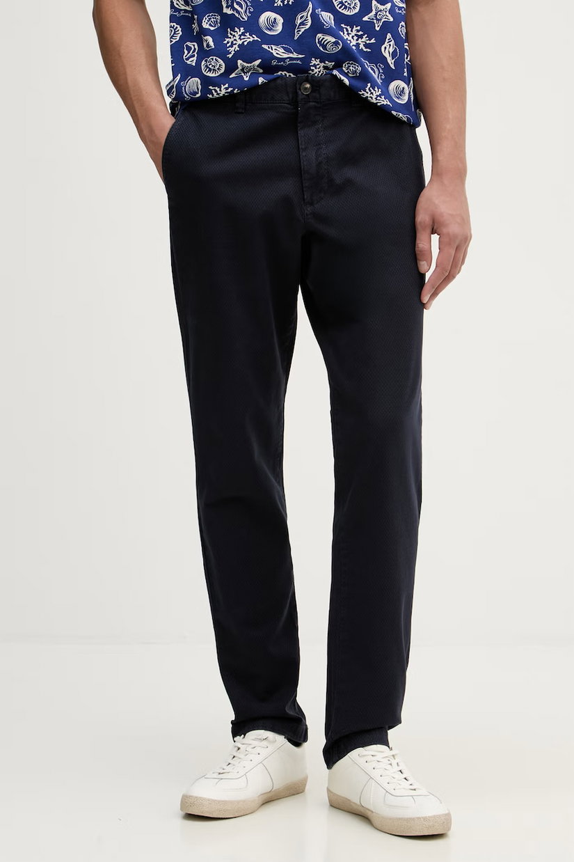 United Colors of Benetton pantaloni chinos pentru bărbați, din bumbac cu elastan