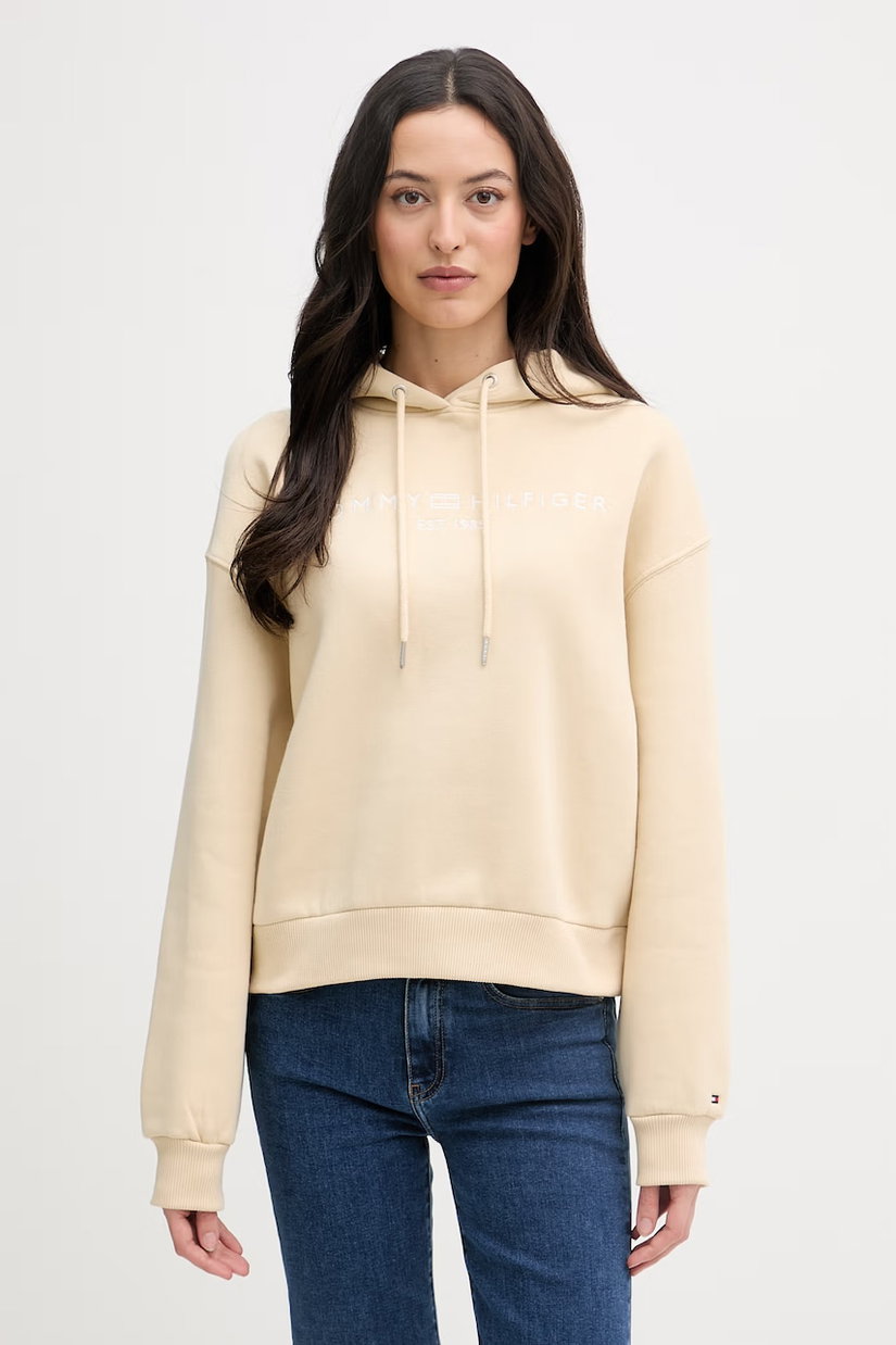 Tommy Hilfiger hanorac cu glugă de damă din bumbac