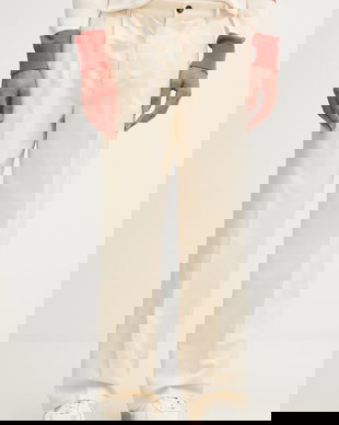 United Colors of Benetton pantaloni bărbați cu amestec de in