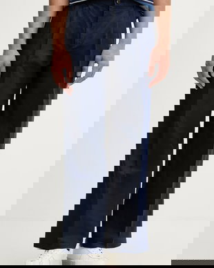 United Colors of Benetton pantaloni bărbați cu amestec de in