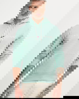 Tommy Hilfiger hanorac cu glugă bărbătesc cu bumbac