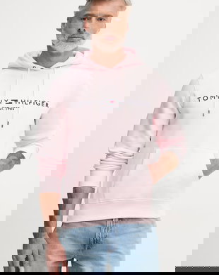 Tommy Hilfiger hanorac cu glugă bărbătesc cu bumbac