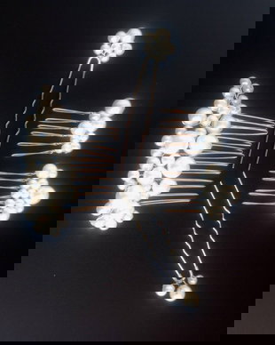 set mireasa accesorii pentru par cu perle albe