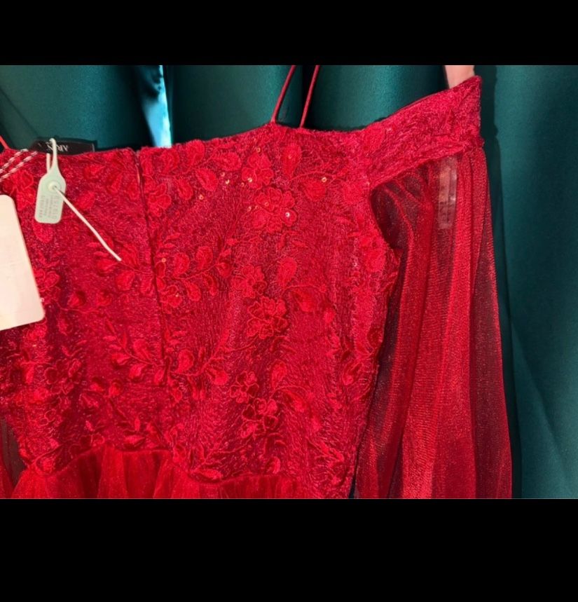 Rochie rosie eleganta