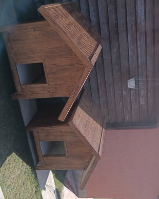 Cușcă câine izolată panouri sandwich 6 cm | Coteț termoizolat exterior 100x110x100 | Talie medie/mare