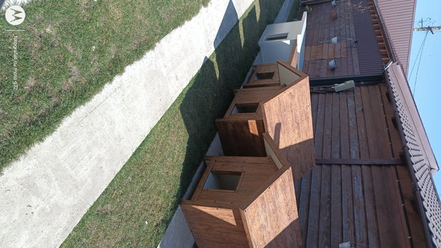 Cușcă câine izolată panouri sandwich 6 cm | Coteț termoizolat exterior 100x110x100 | Talie medie/mare