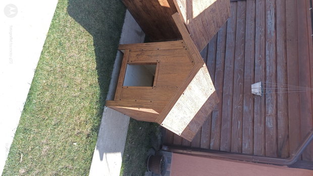 Cușcă câine izolată panouri sandwich 6 cm | Coteț termoizolat exterior 100x110x100 | Talie medie/mare