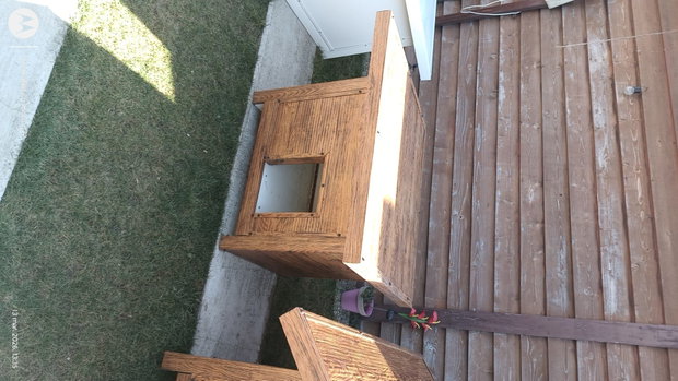 Cușcă câine izolată panouri sandwich 6 cm | Coteț termoizolat exterior 100x110x100 | Talie medie/mare