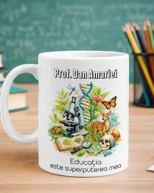 Cană Personalizată  Cadou Profesor Biologie