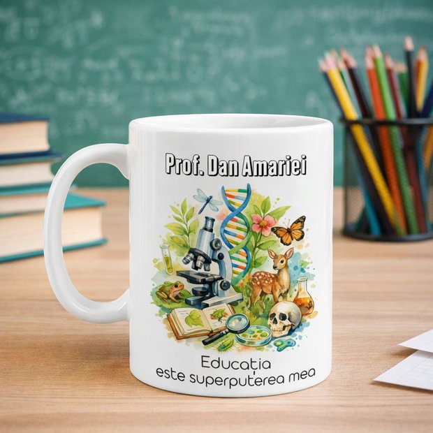 Cană Personalizată Cadou Profesor Biologie