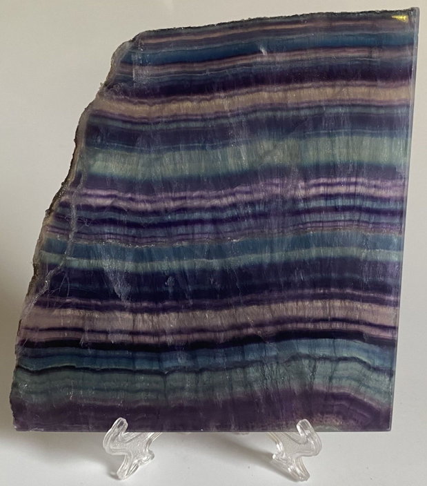 Fluorit Rainbow (Curcubeu) - Felie de piatra semipretioasa