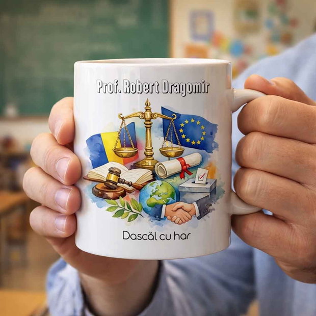 Cana Profesor Educație Civică Cadou Personalizat