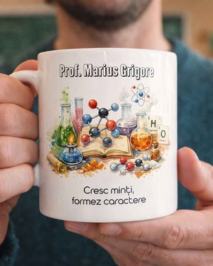 Cana Personalizata cu Mesaj - Pentru Profesorii de Chimie
