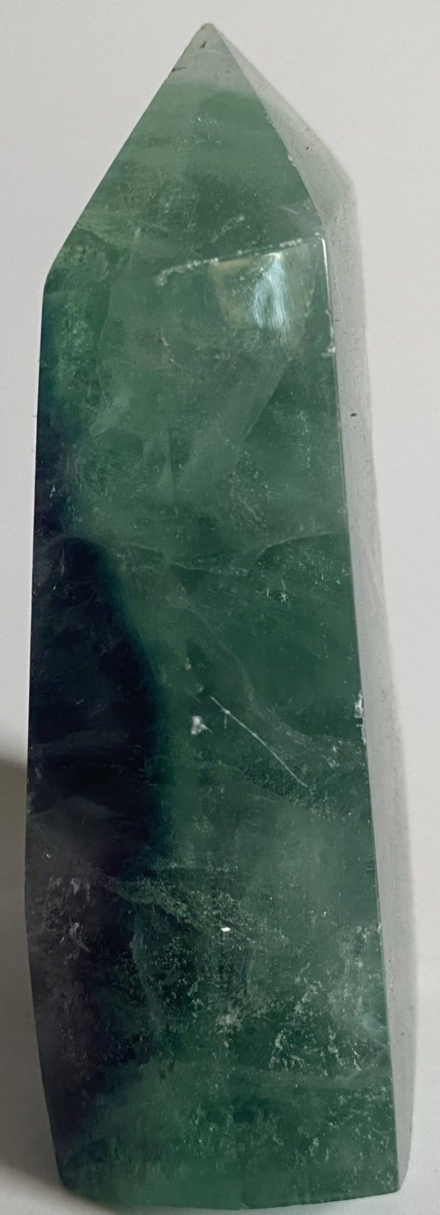 Fluorit Rainbow (Curcubeu) - Obelisc brut din piatra semipretioasa